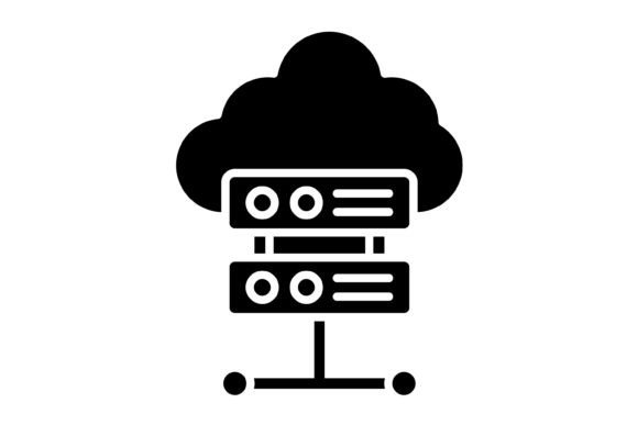Cloud Server Glyph Icon: A Modern Design Essential