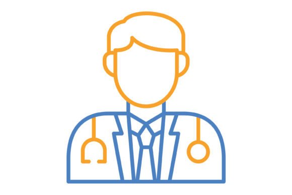 Doctor Blue & Orange Line Icon: A Visual Guide for Creators