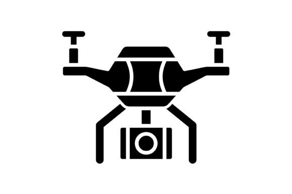 Drone Glyph Icon: A Versatile Design Asset