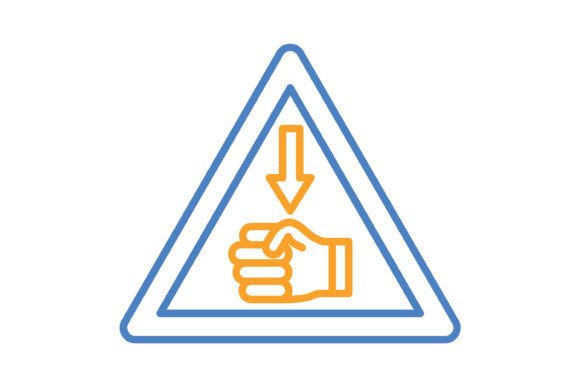 Hazard Blue & Orange Line Icon: Practical Design for Every Platform