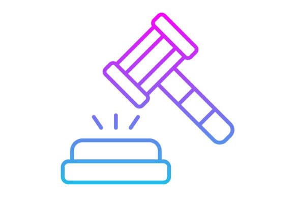 Judge Line Gradient Icon: A Modern Icon Set for Any Project