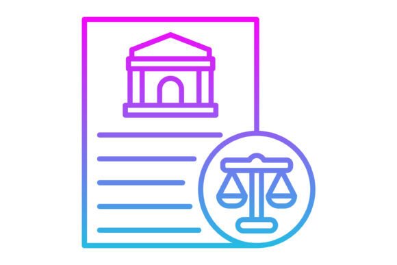 Legal Line Gradient Icon: A Modern Take on Professional Imagery
