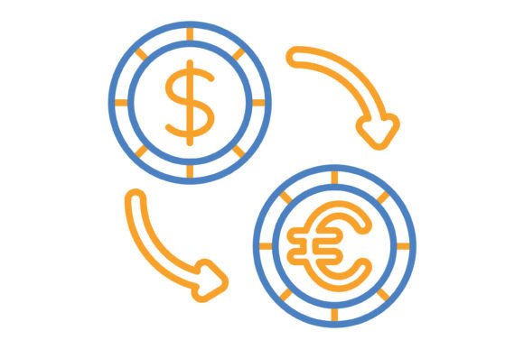 Mastering Visual Communication with the Exchange Blue & Orange Line Icon