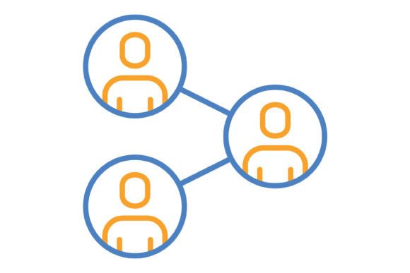Network Blue & Orange Line Icon: A Designer's Versatile Toolkit