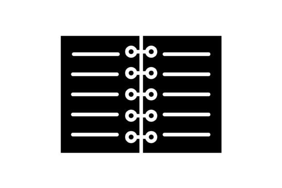 Notebook Glyph Icon: A Modern Icon Set for Creative Projects