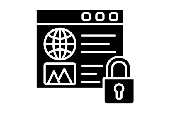 Securing Your Digital Narrative with the Web Security Glyph Icon