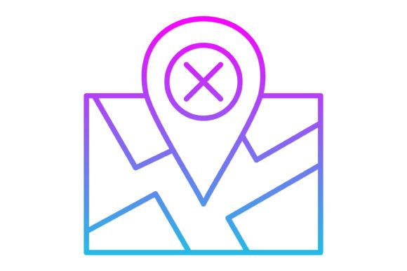 Wrong Location Line Gradient Icon: A Modern Guide